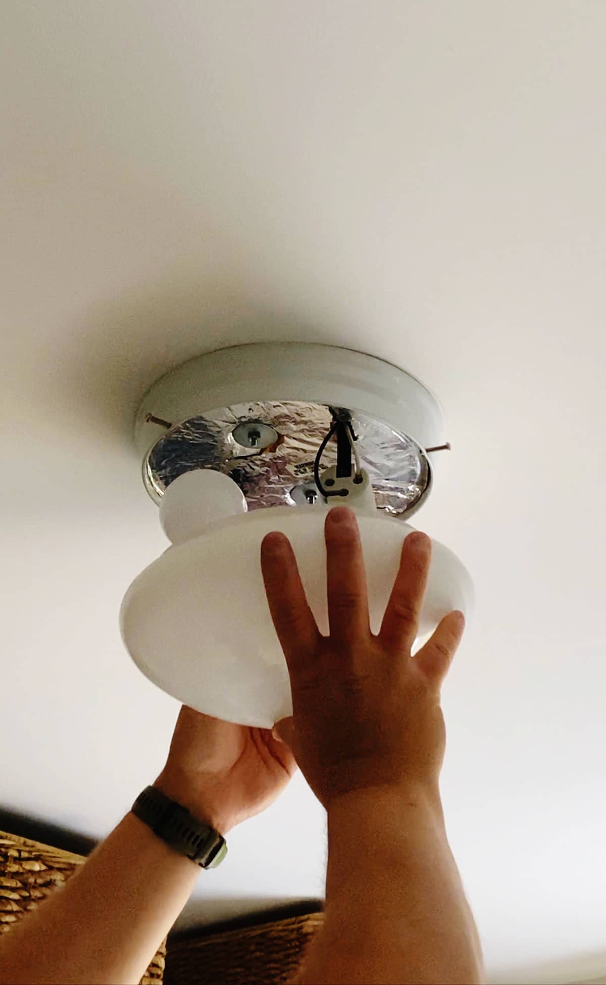 How To Change A Light Fixture In 5 Easy Steps Remove the old ceiling light fixture