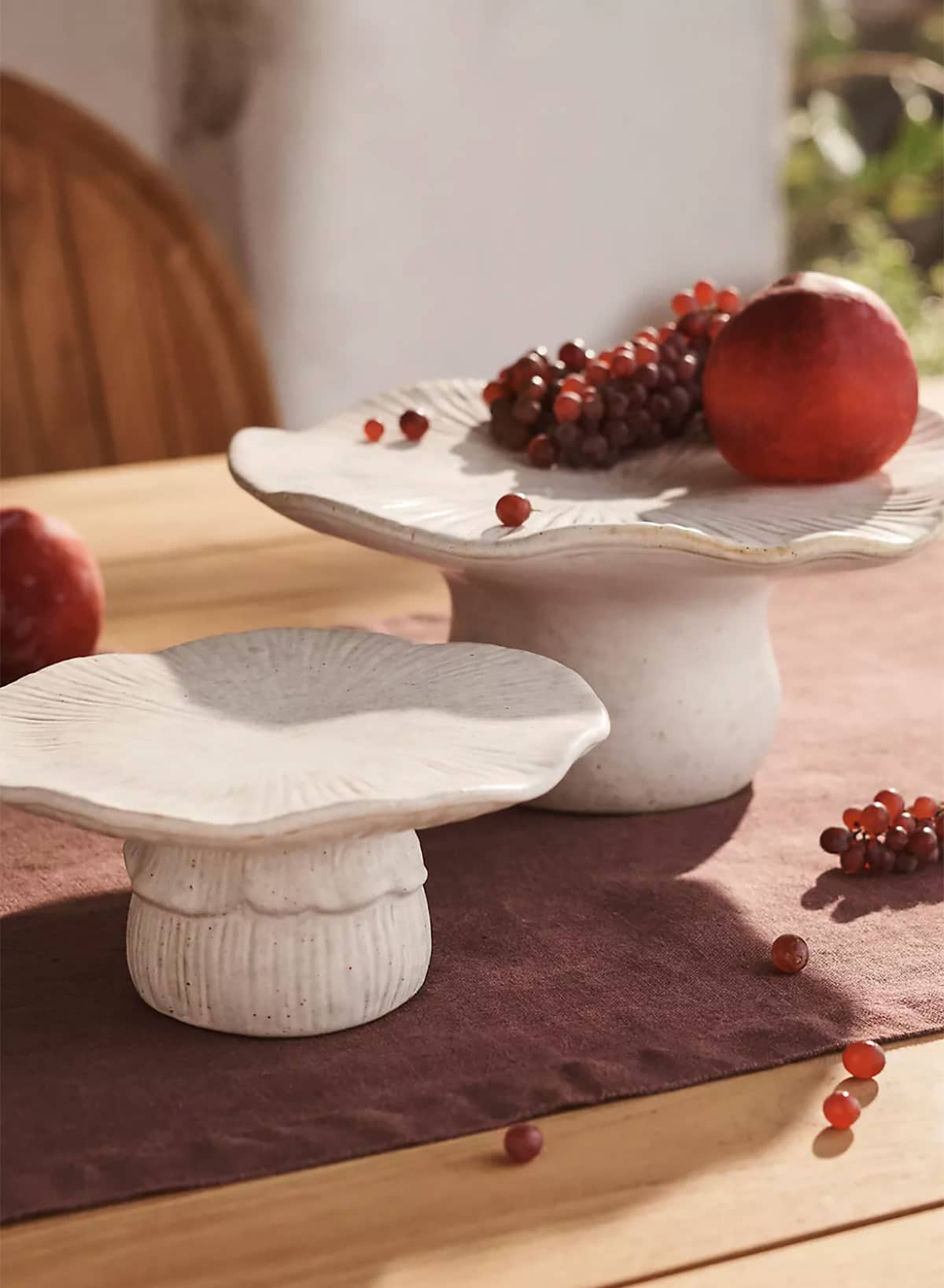 Cute mushroom decor - ceramic serving platter