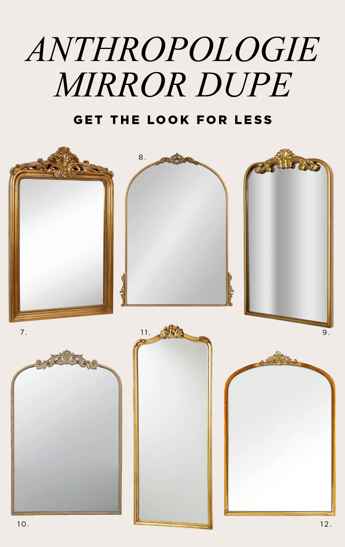 Anthropologie Mirror Dupe - Love the Anthropologie aesthetic but not the price tag? Check out these Anthropologie mirror dupes that will give your home the same boho vibe without emptying your wallet.