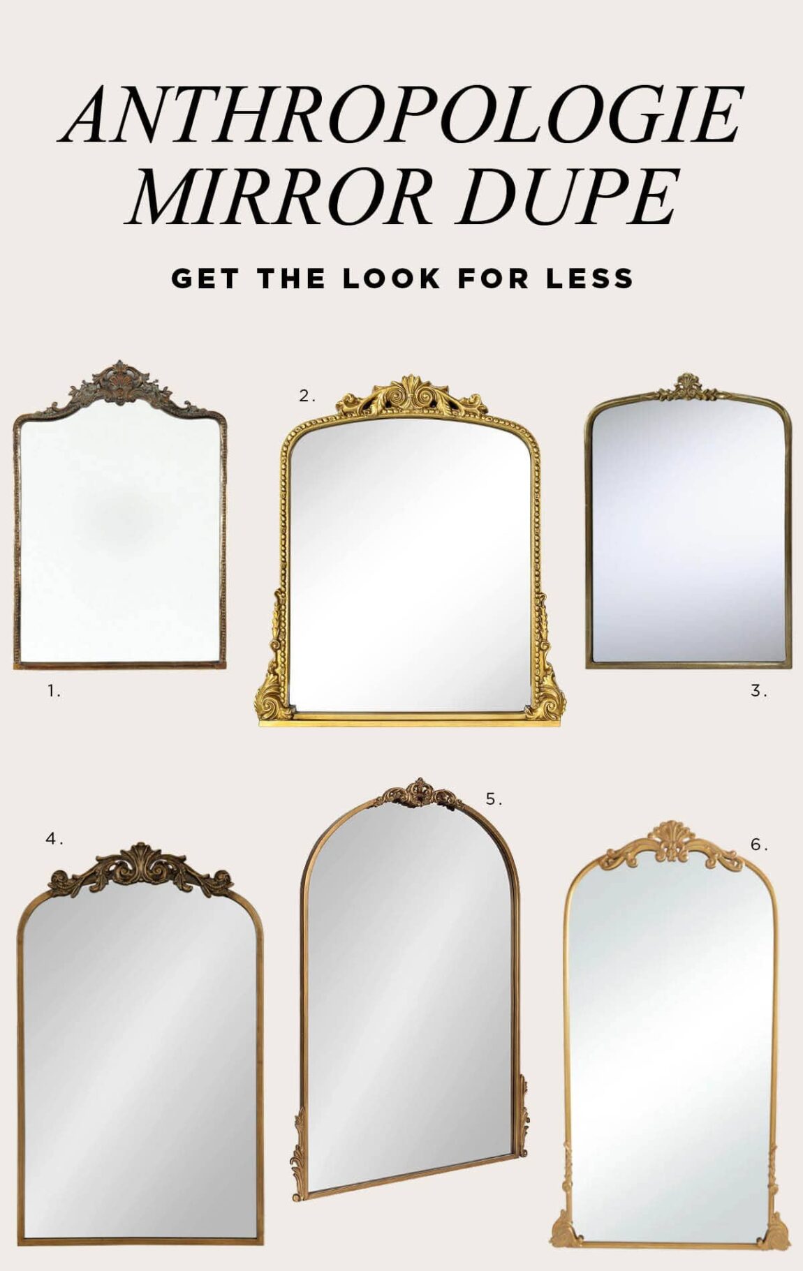 The Best 17 Anthropologie Mirror Dupes House Of Hipsters