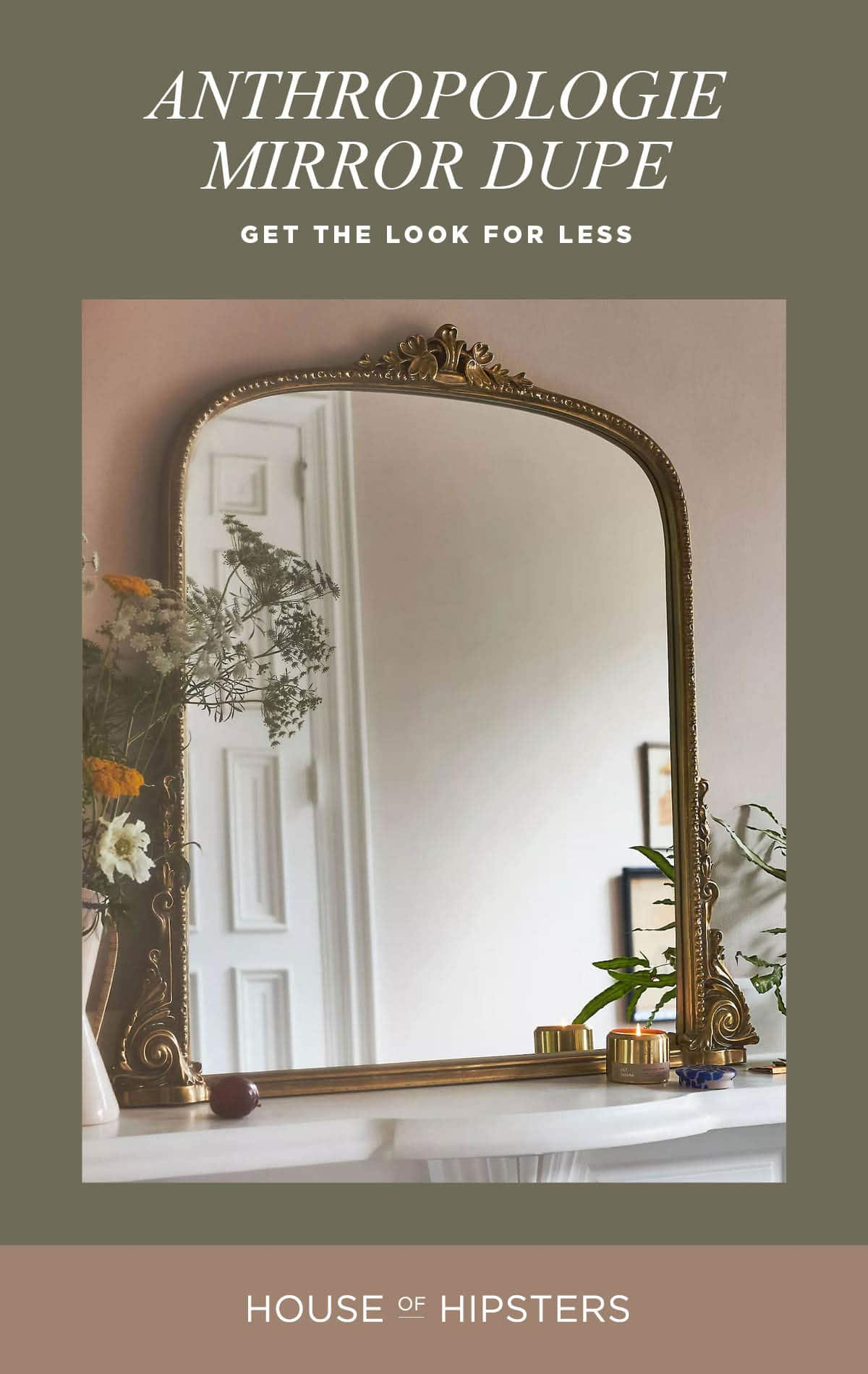 Our Hopeful Home: Anthropologie Gleaming Primrose Mirror Dupe Using  Kirkland's Black Ornate Antique Carved Mirror