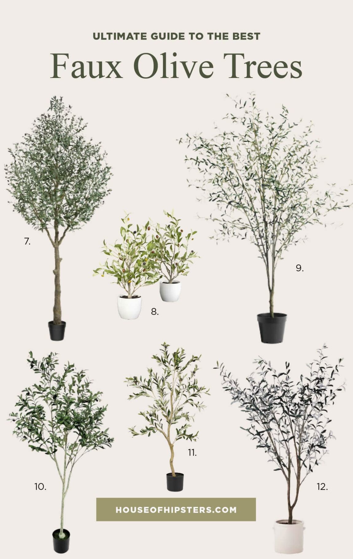 18 Best Faux Olive Trees Interior Designers Love House Of Hipsters