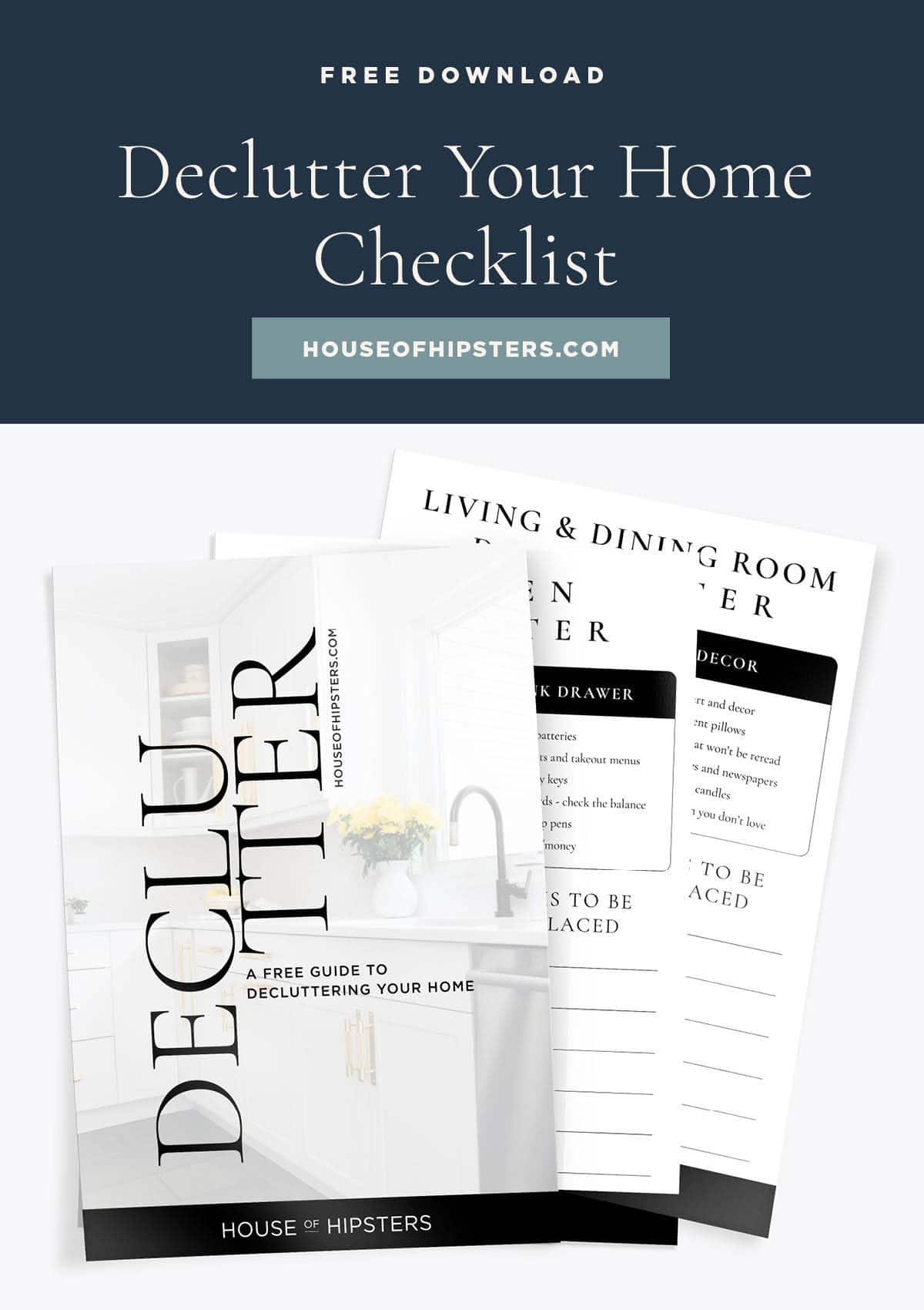 Free Declutter Your Home Checklist