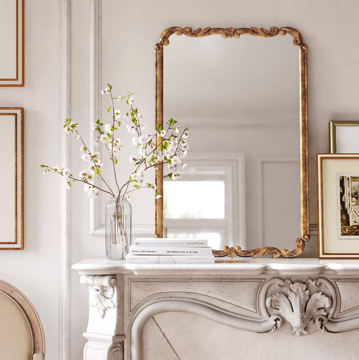 Anthropologie Mirror Dupe - vintage inspired gold mirror. Looking for a way to spruce up your space? These Anthropologie mirror dupes will do the trick. These affordable options are sure to impress.