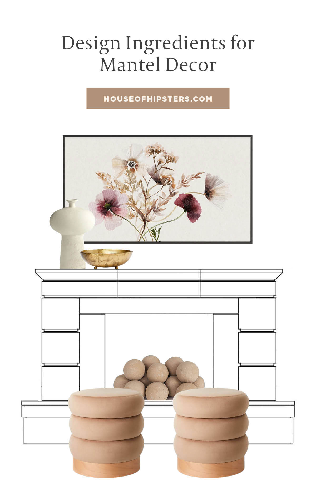Style your mantel with this design mood board