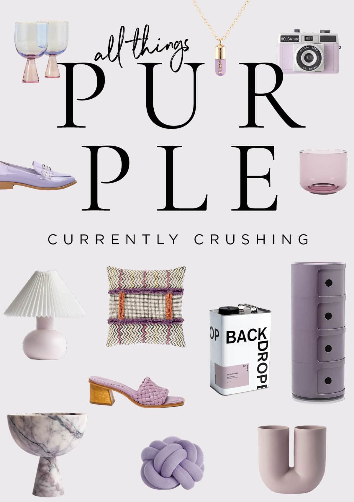 Purple and lilac decor is trending in 2023 - Purple decor is making its way back into interior design. Here are a few trending lilac and lavender decor picks.