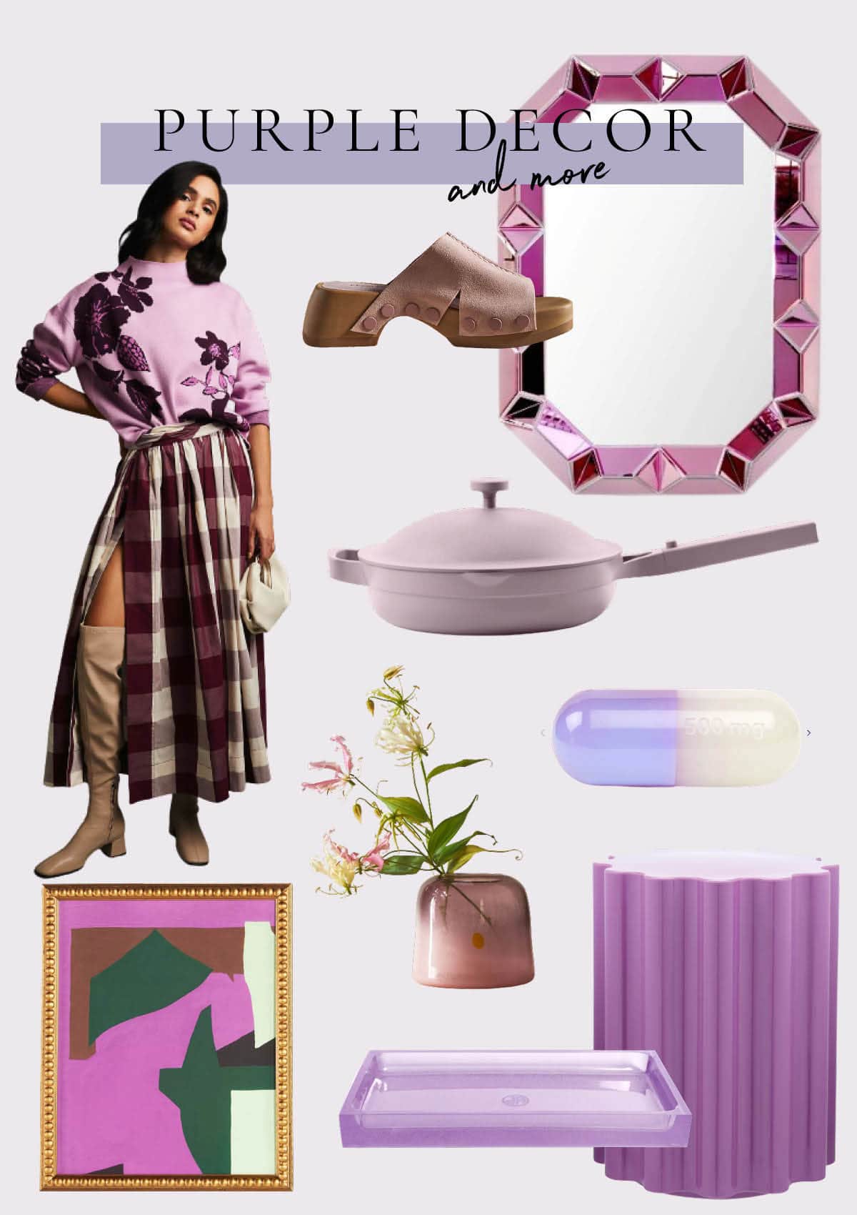 Purple and lilac decor is trending in 2023 - Purple decor is making its way back into interior design. Here are a few trending lilac and lavender decor picks.