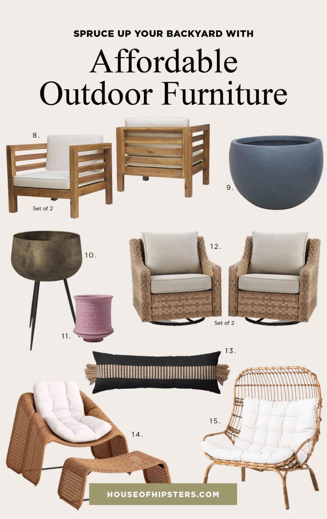 Affordable Outdoor Furniture Spruce Up Your Patio House Of Hipsters