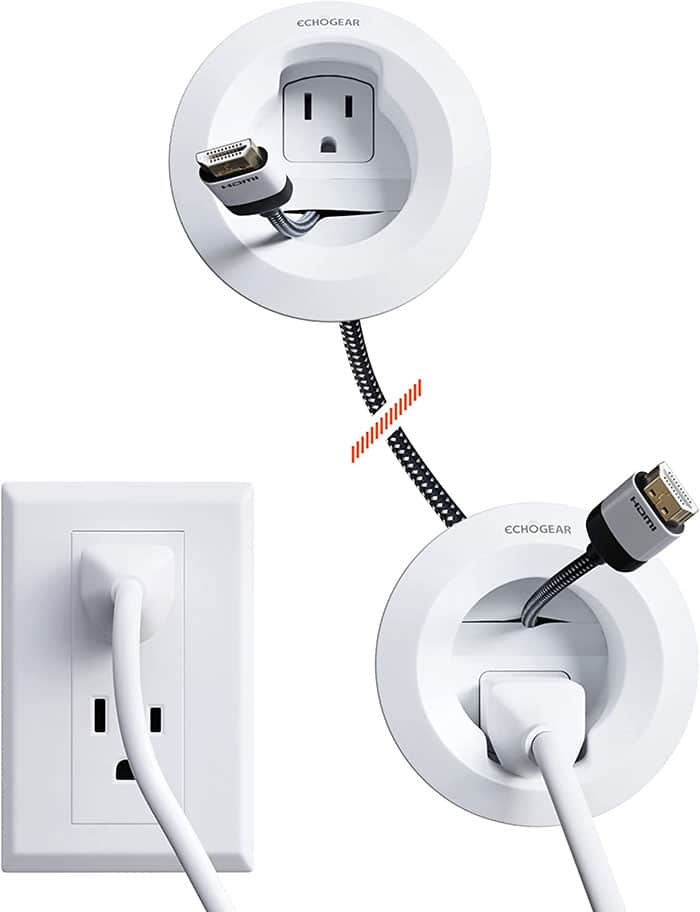 In Wall Cord Management Kit to hide the cords on your wall mounted television