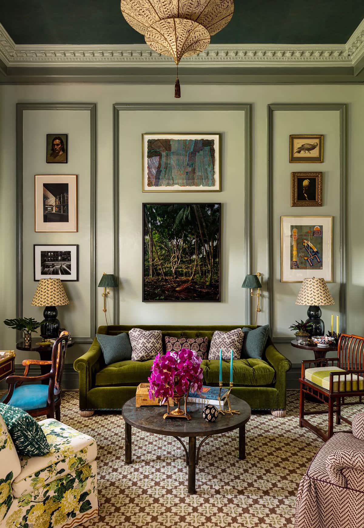 Living Room Design by Lucy Doswell Photography Nickolas Sargent for Kips Bay Showhouse 2023 West Palm Beach, FL