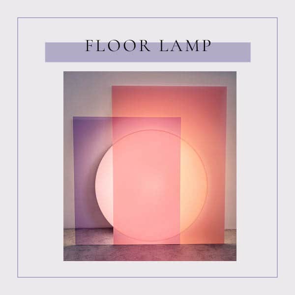 Modern Funky Purple and Pink Floor Lamp