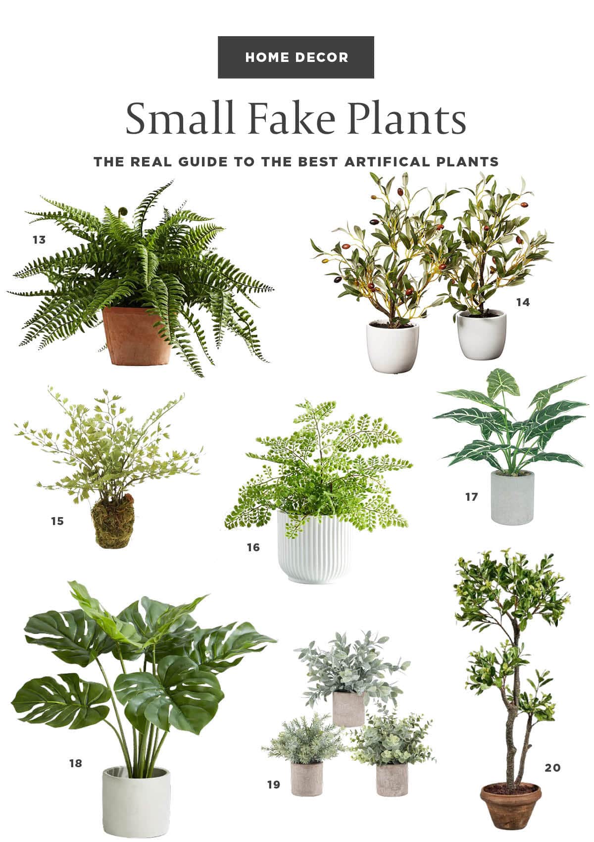 Small fake plants that look real