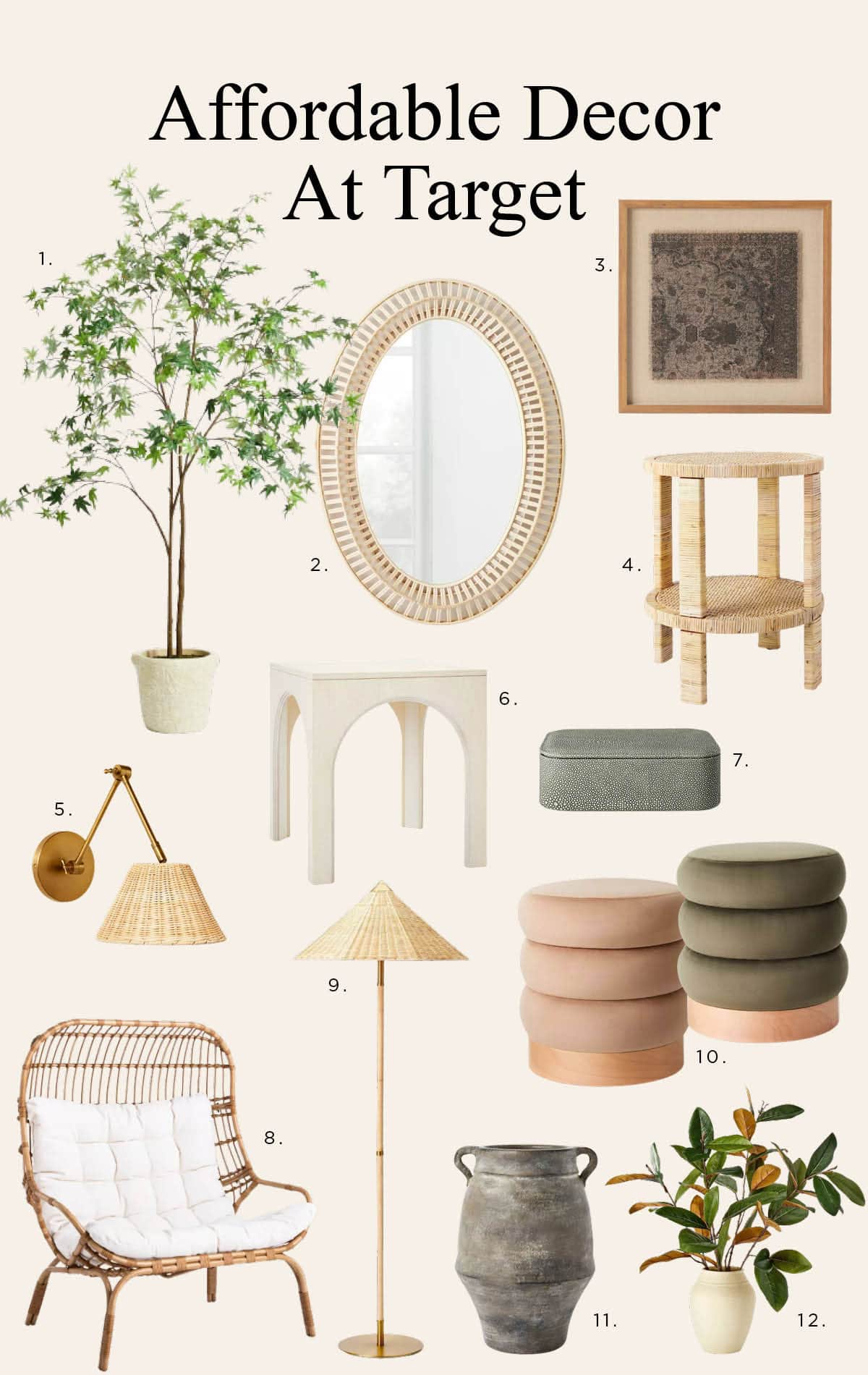 Best Affordable Decor From Target - I've scoured the internet to find the best affordable modern home decor from Target. Shop these budget friendly finds.