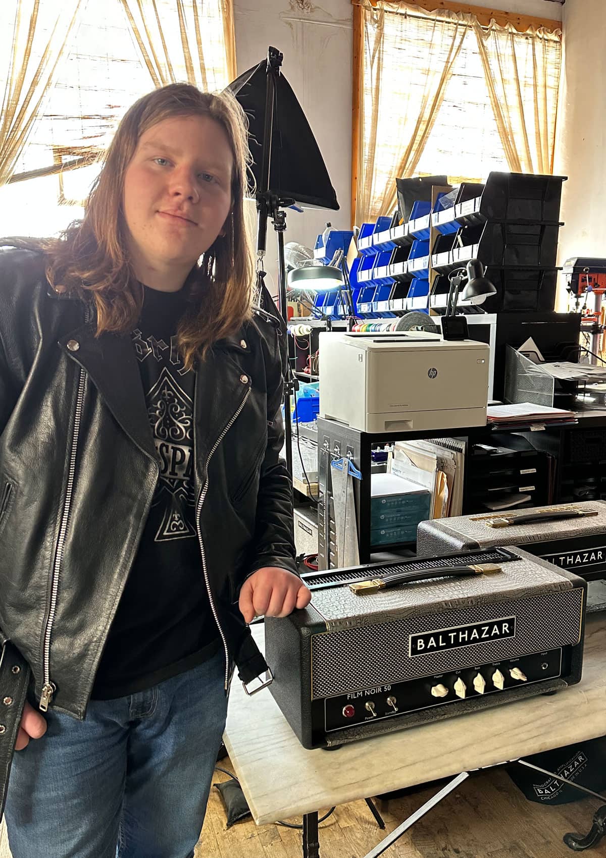 My son's visit to Balthazar Audio Systems in Chicago, IL