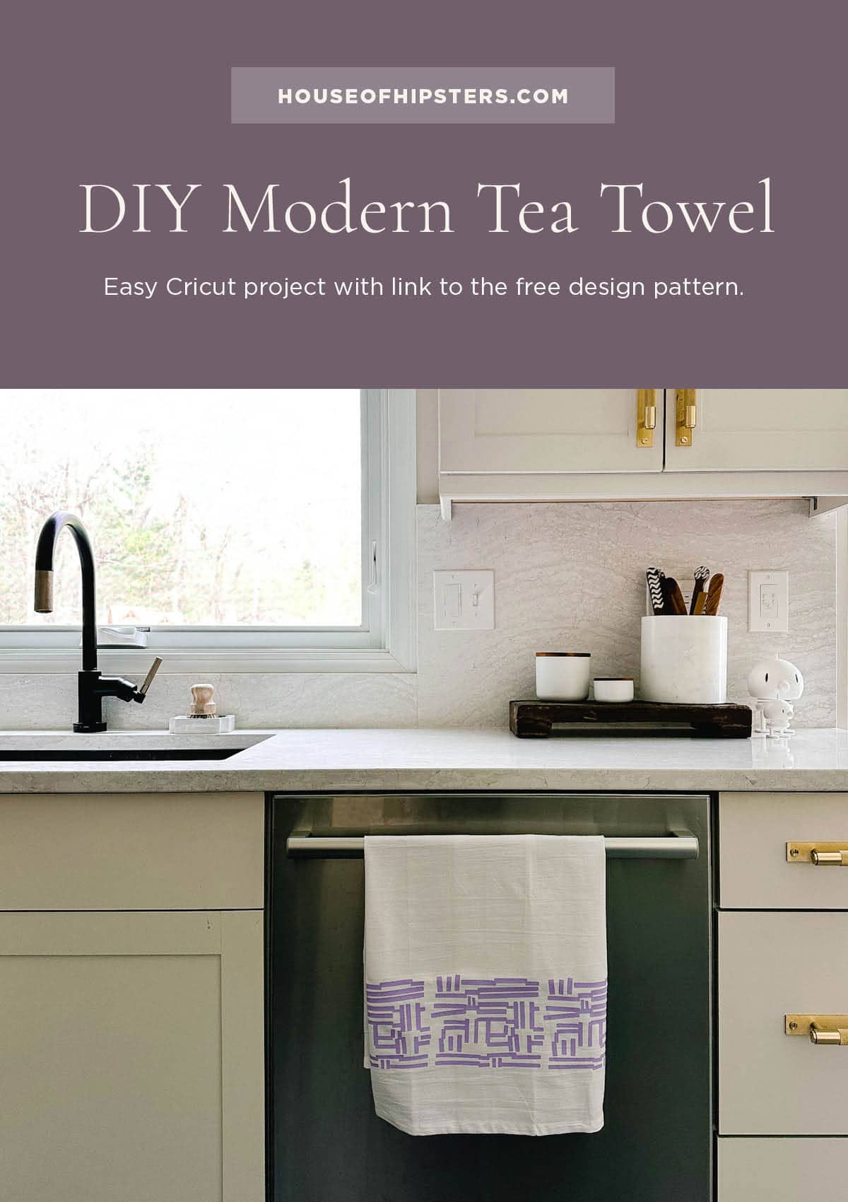 How to Make a Hanging Tea Towel Tutorial - Easy Last Minute DIY