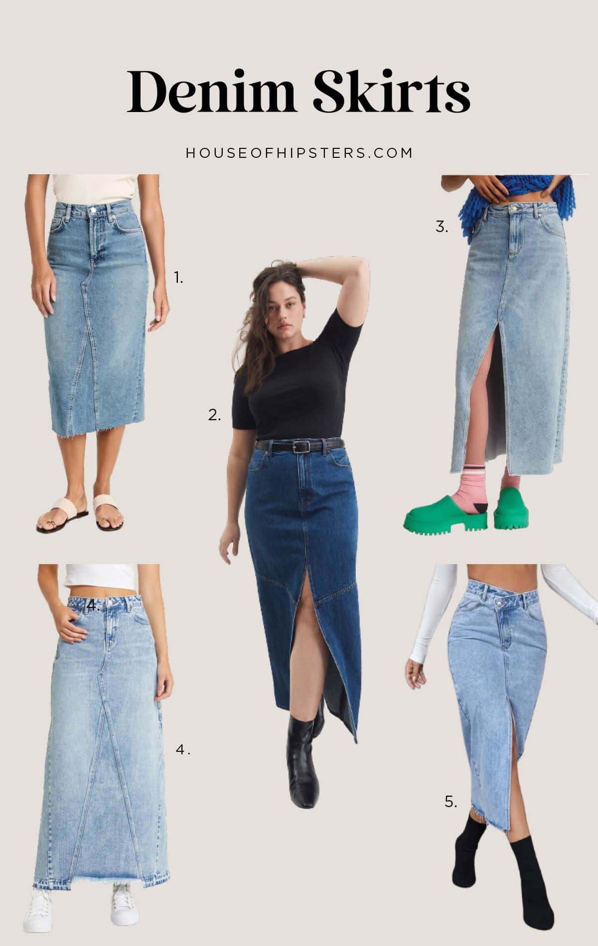 Cute shirts to shop wear with jean skirts