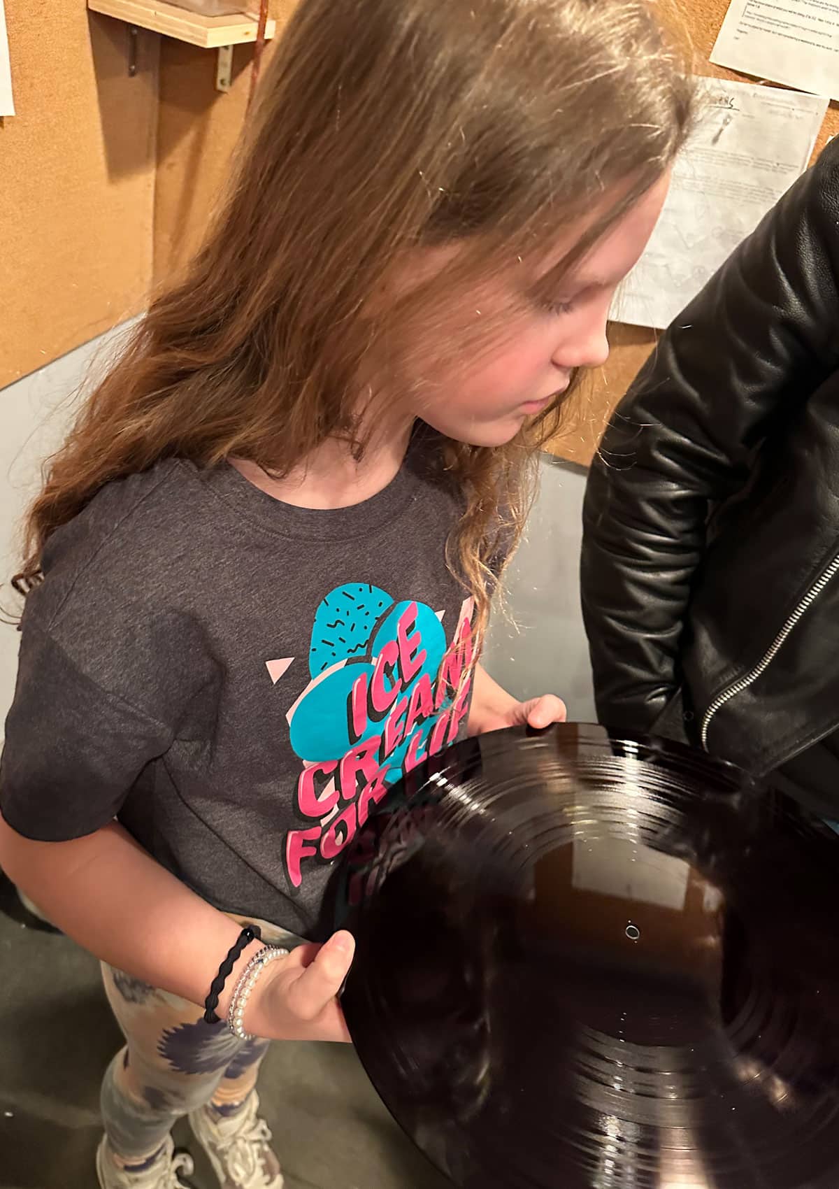 Lacquer master disc to cut vinyl records at Chicago Mastering Service