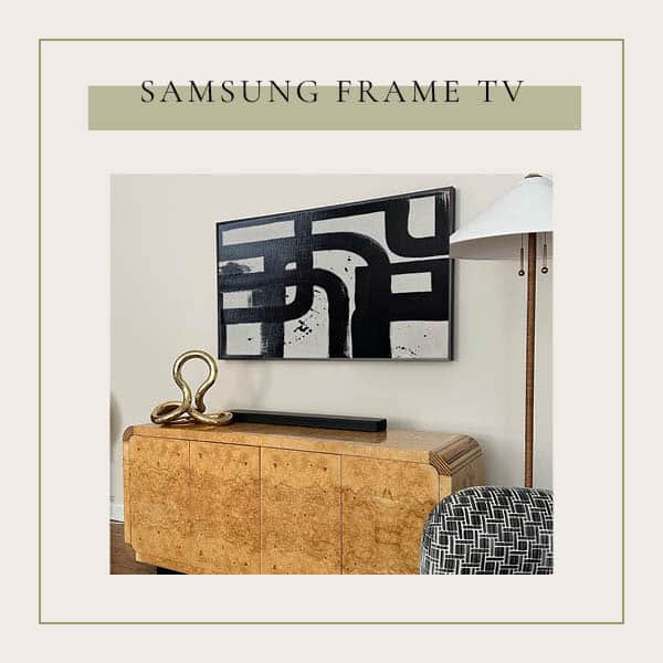 I can't say enough good things about the Samsung Frame TV. Interior designers love it because it looks like art on the wall.