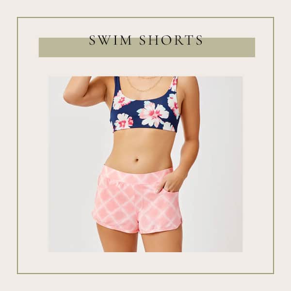 Lakeside Must Haves - Full coverage swim shorts are perfect for a day on the lake