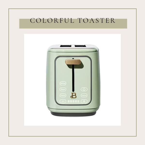 Colorful toasters and small appliances