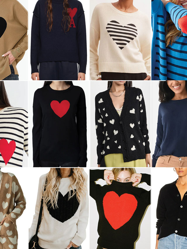 Heart Sweaters Are Trending For Fall