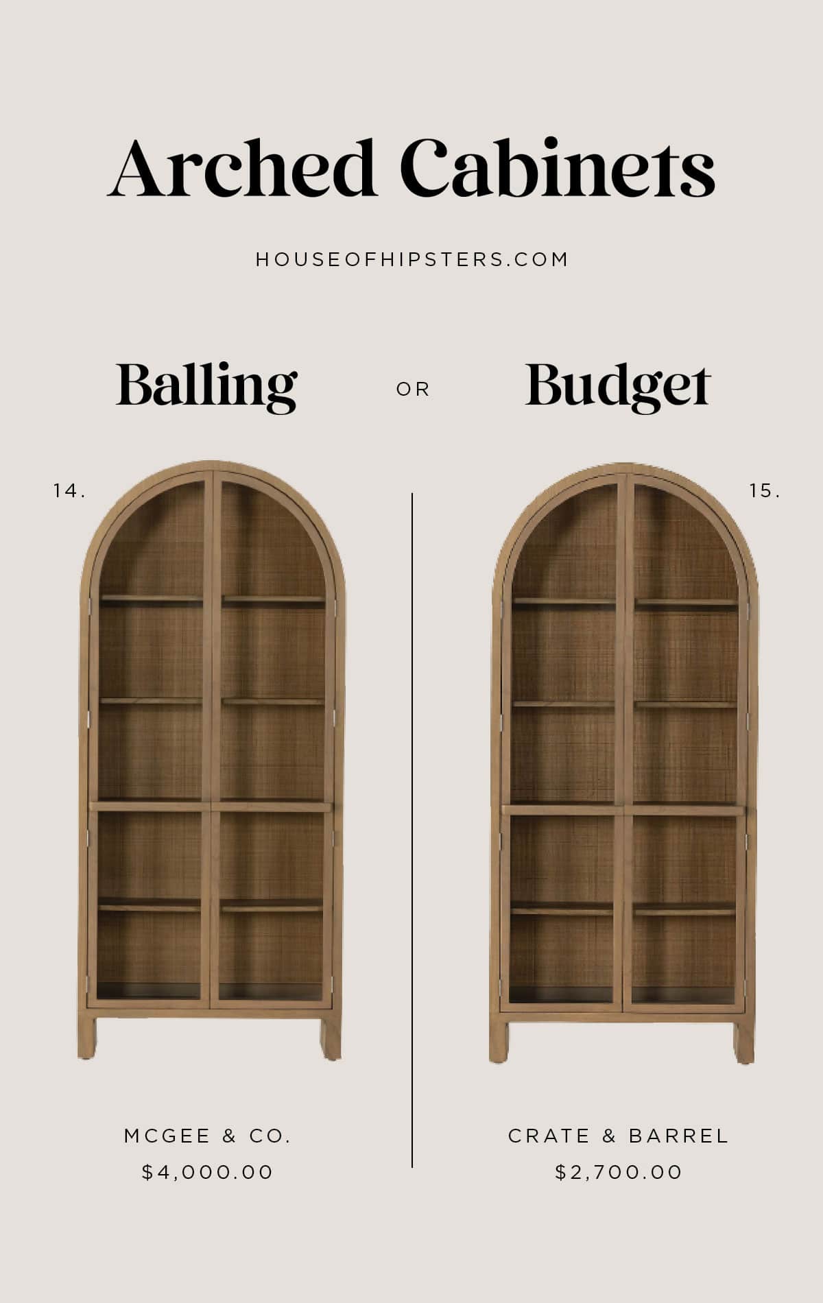 22 Stunning Arched Cabinets 2023 - Splurge or save, you decide!