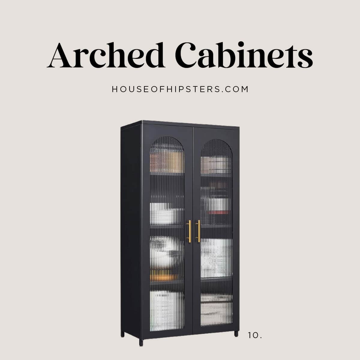 22 Stunning Arched Cabinets 2023 - Shop this affordable cabinet with arched fluted glass doors