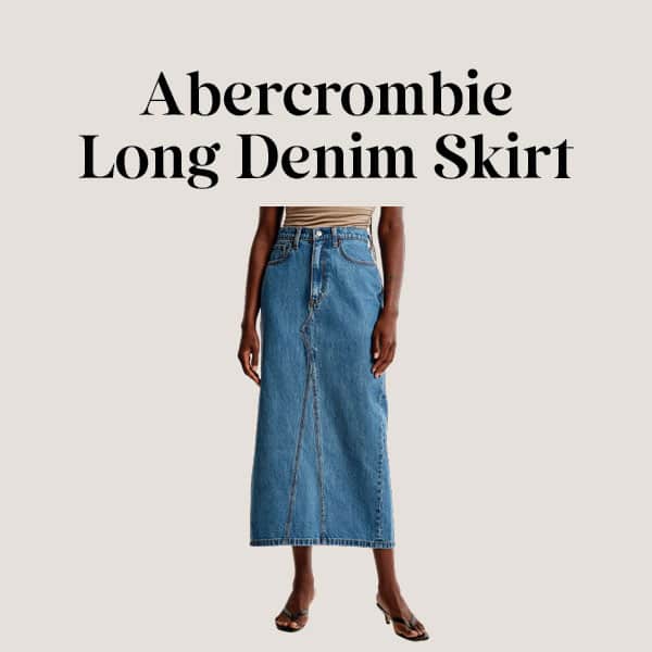 Abercrombie Long Denim Skirt