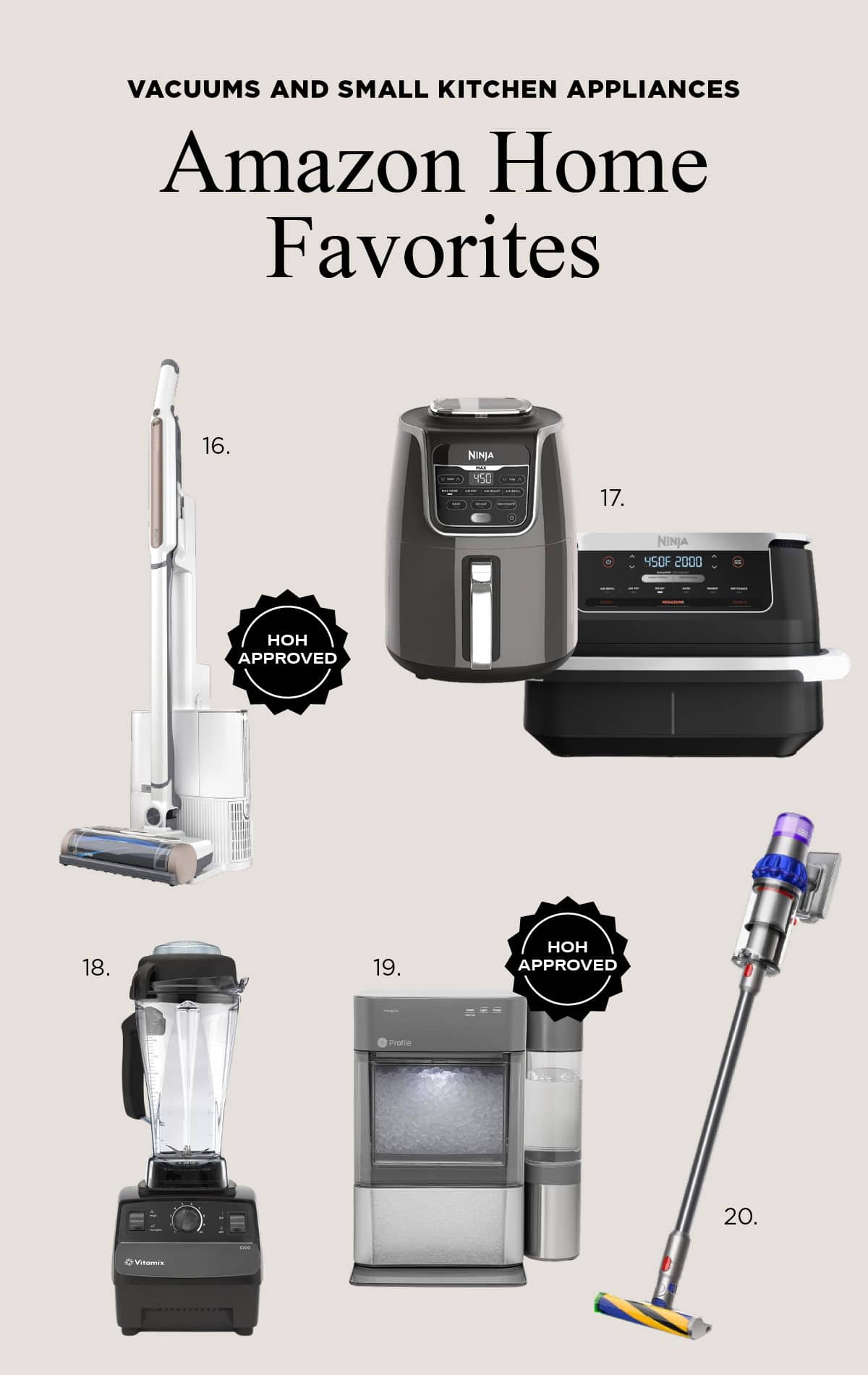 Vacuums and Kitchen Appliances Amazon Prime Big Deal Days - Check out the best of vacuums and small kitchen appliances like the Ninja Air Fryer and the nugget ice machine