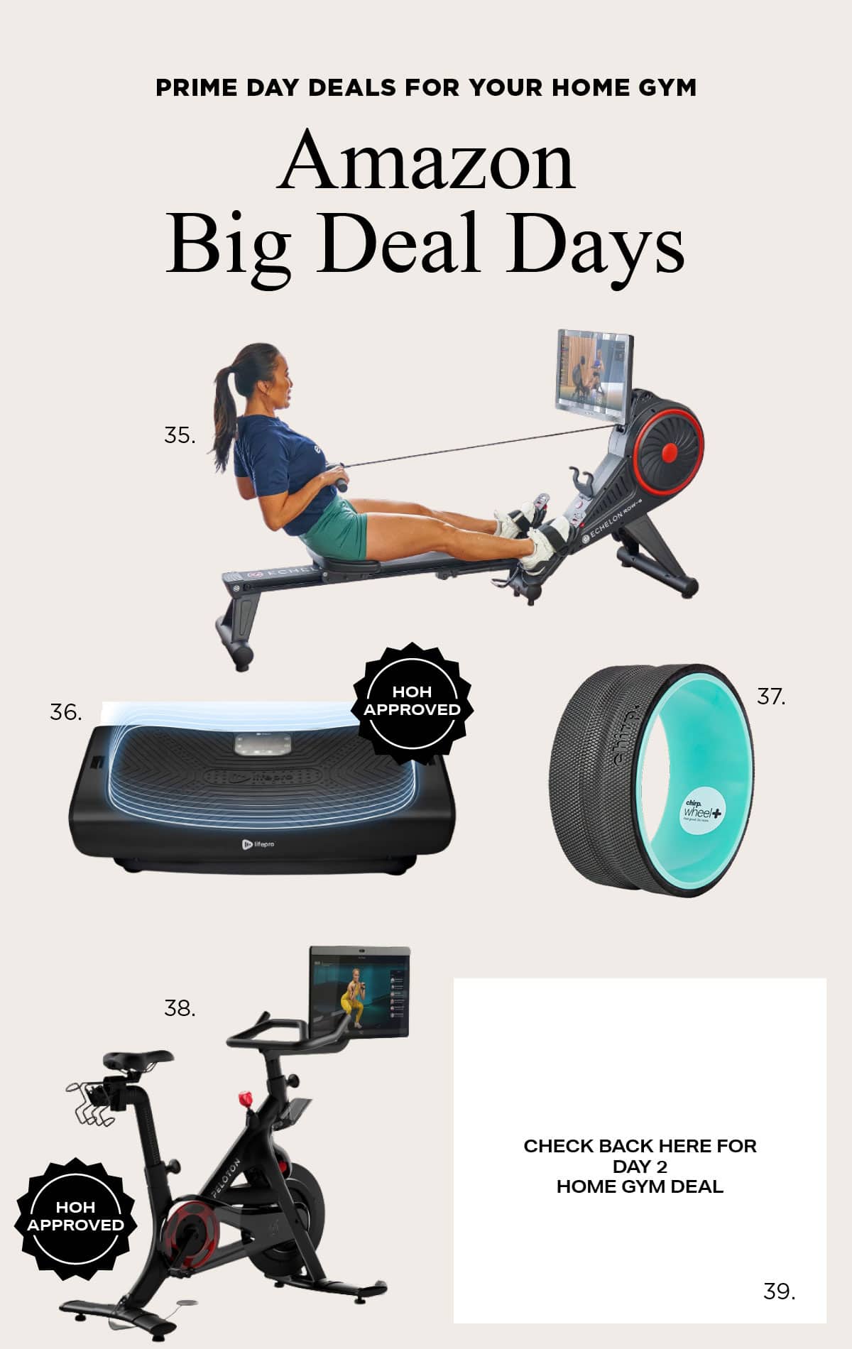 Best Home Gym and Workout Gear - Amazon Prime Big Deal Days - The Peloton bike is finally in the Amazon Prime Big Deal Days! Check out out all these home gym items and workout gear!