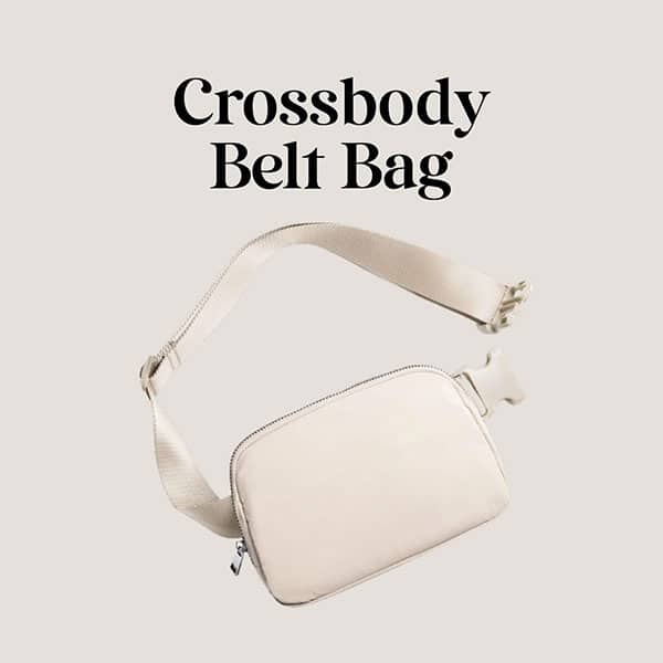 Affordable Crossbody Belt Bag - These are the best Amazon Prime Big Deal Days items under $25 and perfect for holiday shopping stocking stuffers.