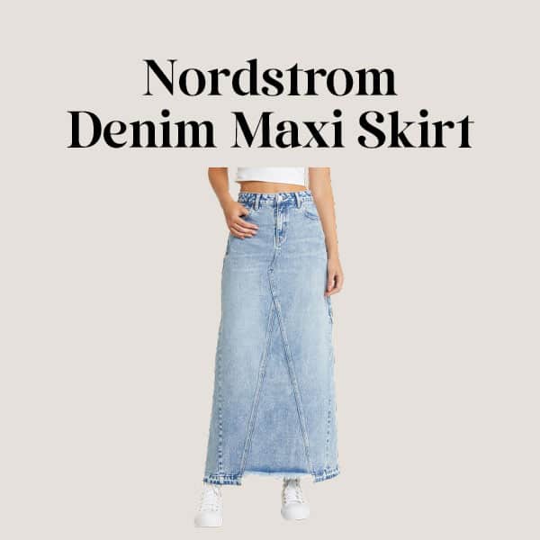 Nordstrom Denim Maxi Skirt