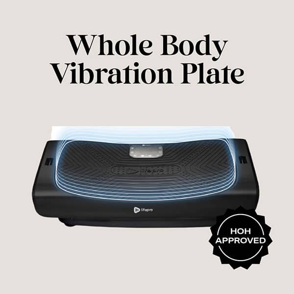 Whole Body Vibration Plate - add this to your resistance bands workout in the home gym