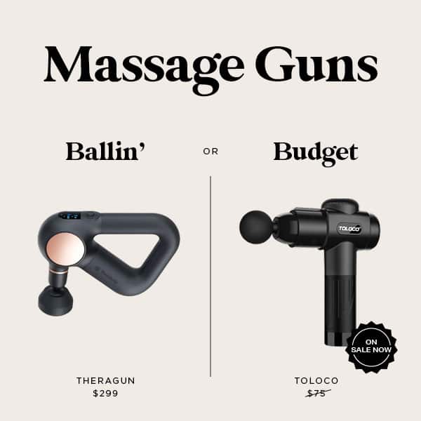 Best Self Care Fitness Gift For Women - The massage gun is perfect for relaxing sore muscles after an intense workout. 