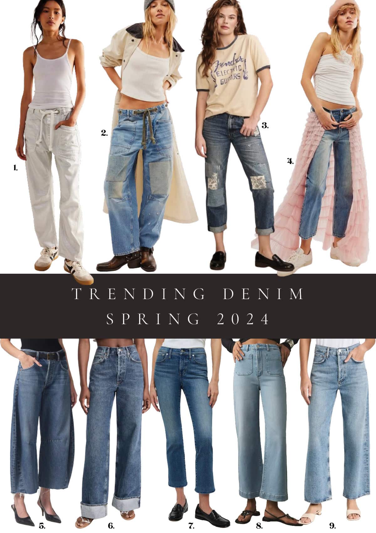 Spring Fashion Trends 2024 - Elevated Denim Jeans