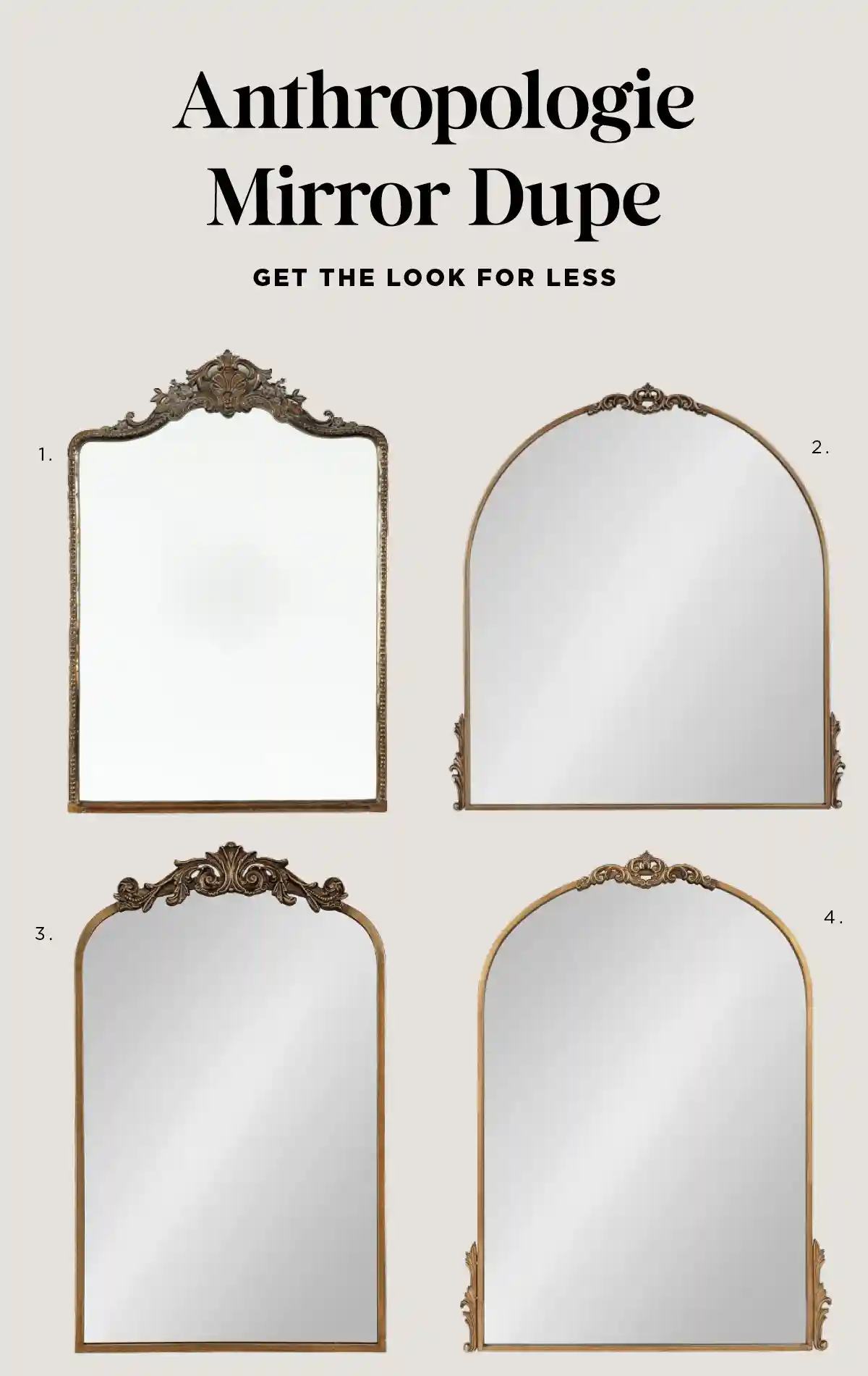 Best Anthropologie Mirror Dupe (get the look for less) - Elevate your home decor game with these Anthropologie mirror dupes. These affordable alternatives will make any room look like it's straight out of a magazine.