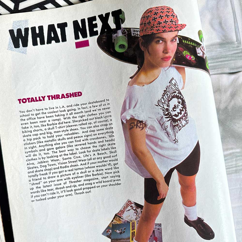 Sassy Magazine July 1988 fashion the thrasher skater girl