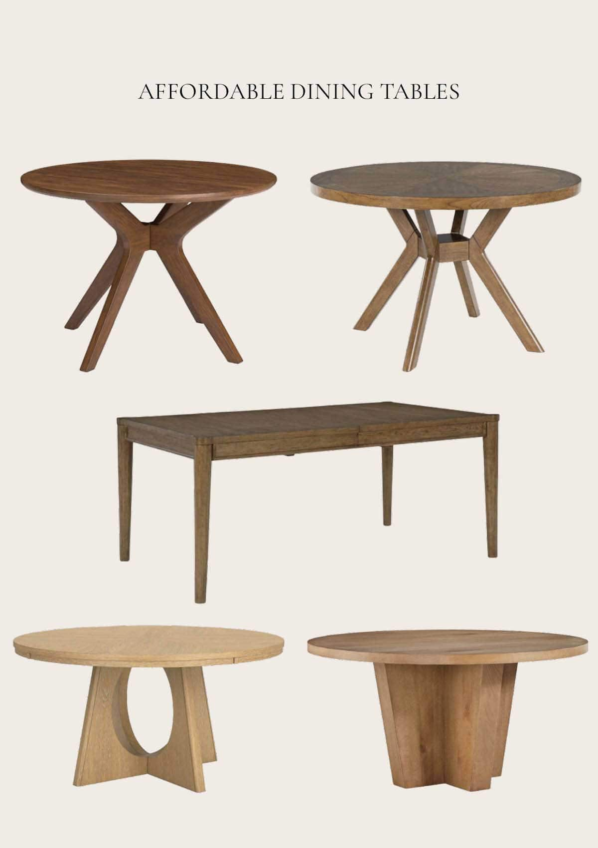 Best Round Wood Dining Room  Tables