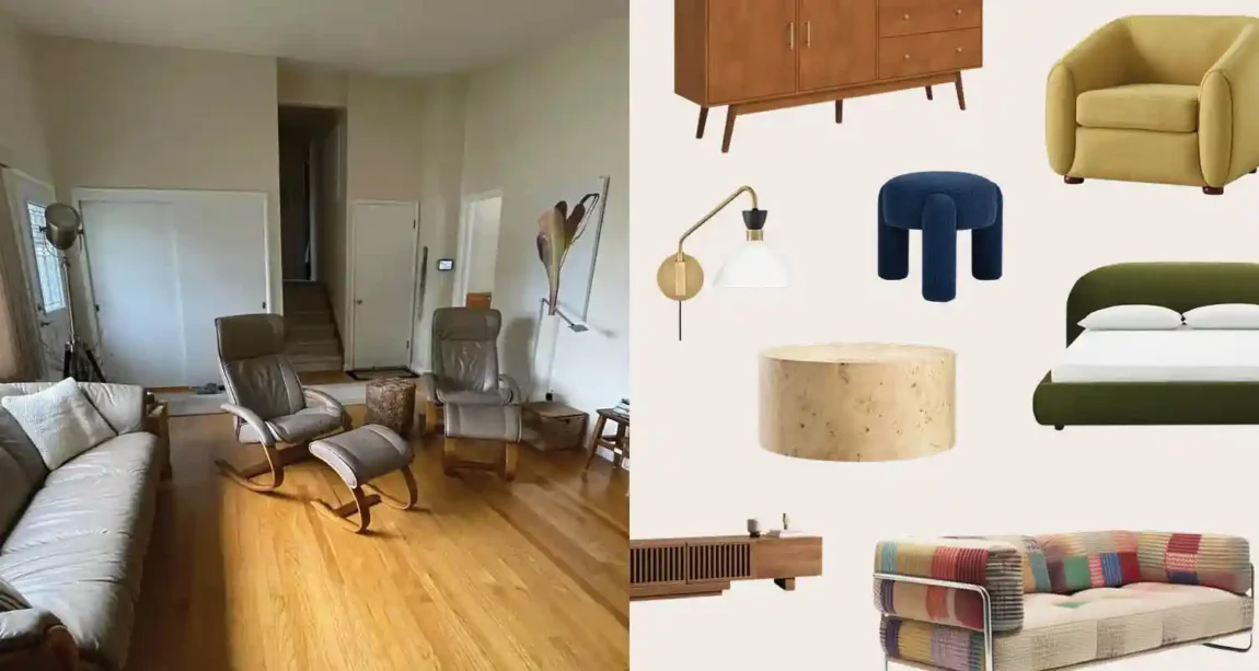 Decorating My Childhood Home with Mid.Century Modern Furniture from Wayfair